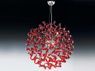ASTRO - Crystal chandelier by Metal Lux - view 3